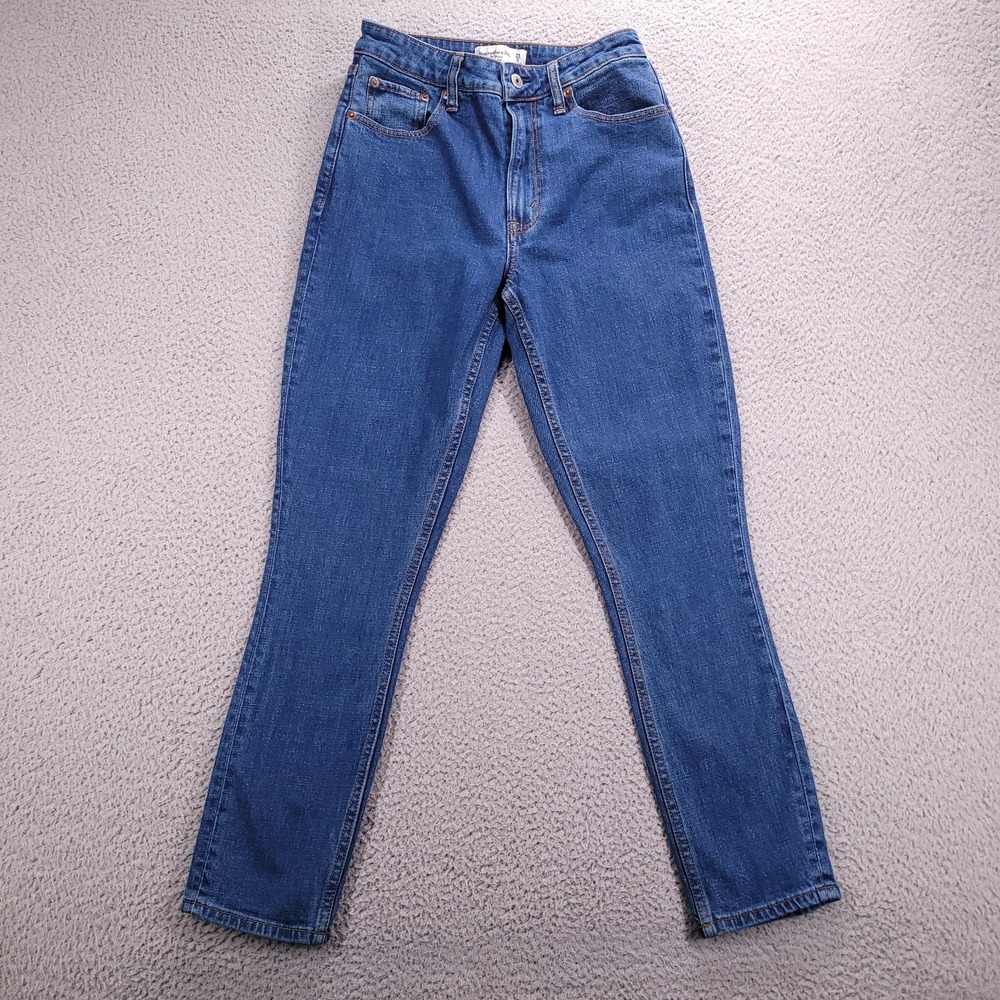 ABERCROMBIE Jeans Womens Size 25/0 The Skinny High Rise Curve Love Denim 25x26